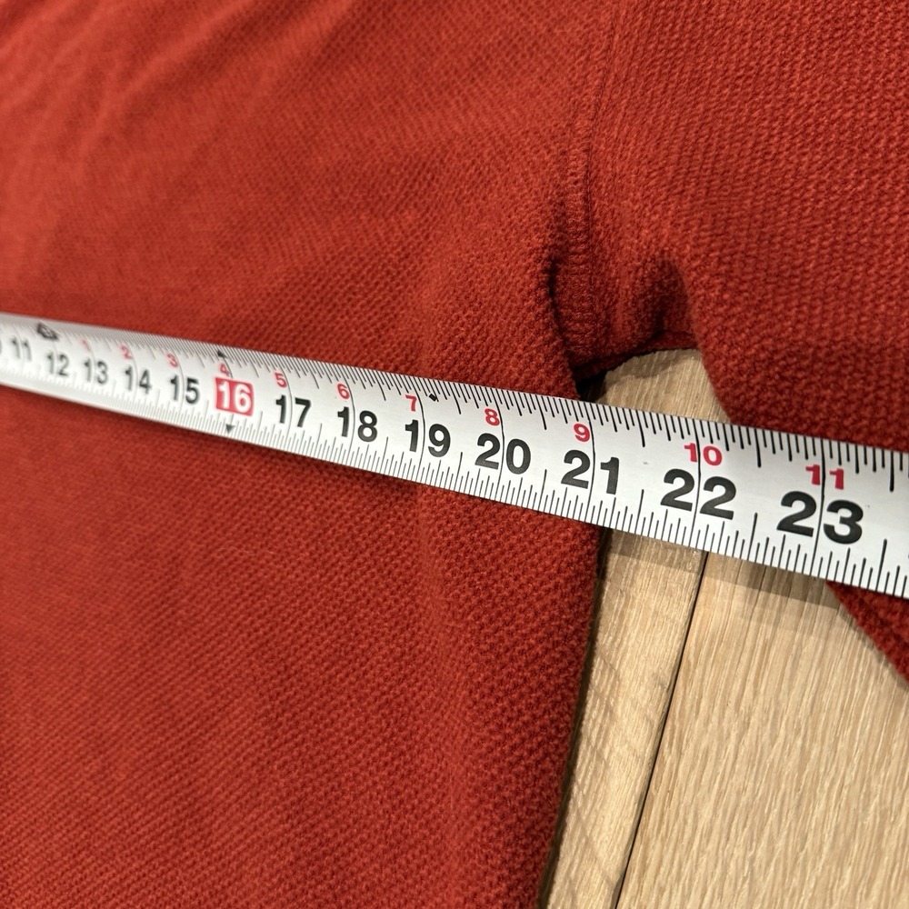 Killik Mens 1/4 Zip Mock Neck Long Sleeve Sweater Red Size Large L - Picture 5 of 6